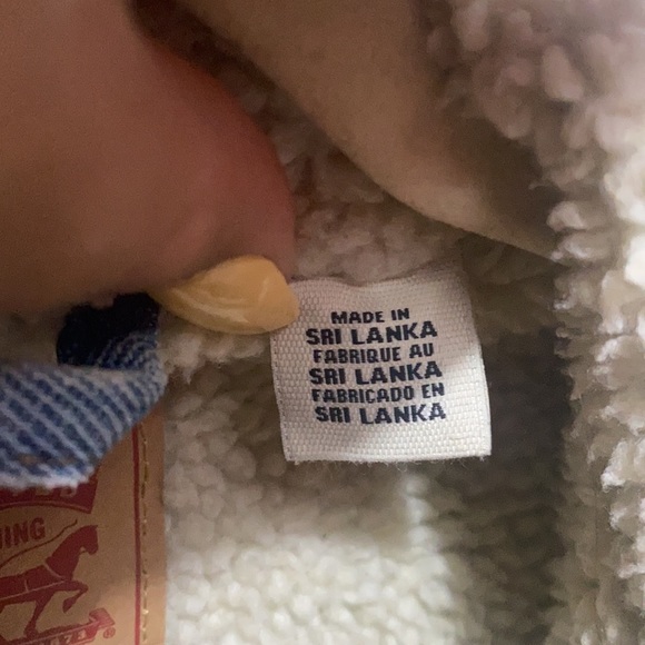 Levi’s Ex-Boyfriend Sherpa Trucker Denim Jacket /L - Picture 6 of 6